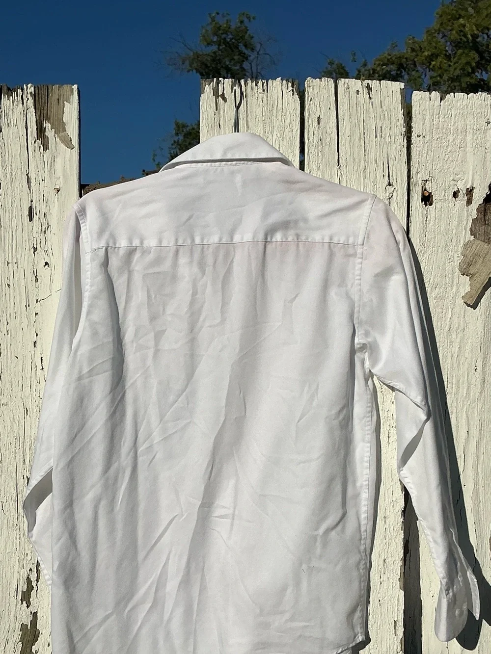 Calvin Klein Men's White Long-Sleeve Dress Shirt